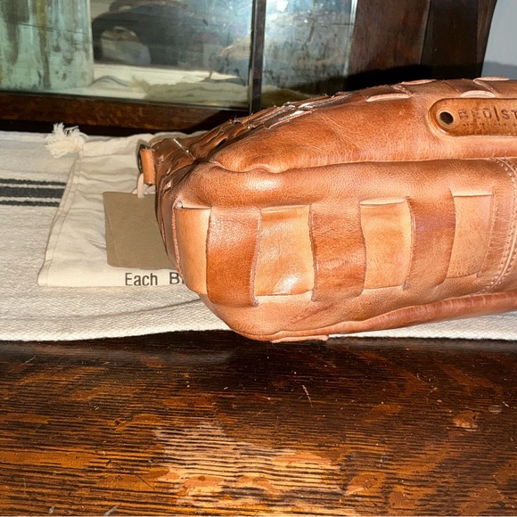 NWT Bed Stu Leather Keiki Crossbody Bag Handbag Tan DD Dip Dyed MSRP $235 - Picture 9 of 13